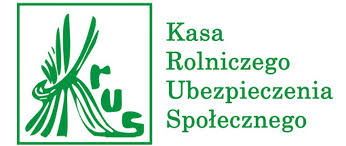 Logo KRUS - zielony znak graficzny z roślinnym motywem oraz napis 'Kasa Rolniczego Ubezpieczenia Społecznego